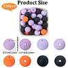 Rubberized Style Imitated Silicone Acrylic Beads MACR-PA0001-06B-04-2