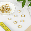 20Pcs Brass Nut KK-LP0004-77-1