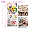 AHADERMAKER 120Pcs 2 Style Heart Shaped Plastic Flower Card Holder Stick AJEW-GA0003-93A-5