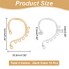 HOBBIESAY 24Pcs 2 Colors Alloy Ear Cuff Findings FIND-HY0002-79-2