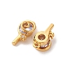 Brass Micro Pave Cubic Zirconia Pendants KK-K382-25G-03-2