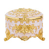 Alloy Pink Enamel Trinket Storage Decorative Boxes CON-WH20001-20A-5