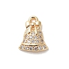 Brass Micro Pave Cubic Zirconia Charms LS-KK-D427-05B-G-1