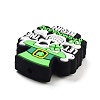 Saint Patrick's Day Food Grade Eco-Friendly Silicone Focal Beads SIL-K004-12-2