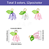 36Pcs 3 Colors Acrylic Charms KY-SC0002-45-2