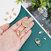   13Pcs 13 Styles Rack Plating Brass Lobster Claw Clasps KK-PH0006-83-3