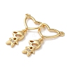 Brass Pave Cubic Zirconia Pendants KK-M287-04G-B-2