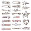 Zinc Alloy & Resin Hair Bobby Pins PHAR-SP0001-02-1