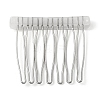 304 Stainless Steel & Plastic Hair Comb Findings MAK-K021-07A-P-2