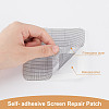 28Pcs 4 Styles Self-adhesive Plastic Window Screen Repair Patches DIY-DR0001-51-3