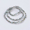 Electroplate Glass Beads Strands EGLA-J145-4mm-HP04-2