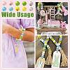 40Pcs 10 Colors Easter Theme Printed Wood Beads WOOD-FS0002-55A-6