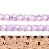 Anti-Tarnish Electroplate Bicone Glass Beads Strands EGLA-T021-6mm-16-01-4