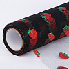 Shiny Strawberry Glitter Polyester Tulle Rolls DIY-WH0308-62B-3