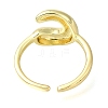 Rack Plating Brass Open Cuff Rings RJEW-S394-01G-C-3