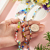 3 Strands 3 Styles Handmade Millefiori Glass Round Bead Strands LAMP-TA0002-68-5