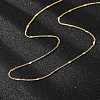 Brass Chain Necklaces X-MAK-L009-12G-3
