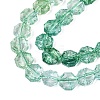 Transparent Crackle Glass Beads Strands GLAA-Q108-03A-08-3