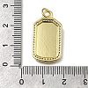 Brass Micro Pave Cubic Zirconia Pendants X-KK-C090-16G-3