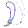 10Pcs Cotton & Metallic Cord Necklace Making NJEW-TAC0056-2