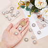 DICOSMETIC 20Pcs 2 Style ABS Plastic Imitation Pearl Shank Buttons BUTT-DC0001-06P-3