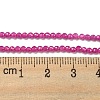 Lab Grown Red Corundum Beads Strands G-L591-A01-01-1-4