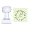 Clear Acrylic Soap Stamps DIY-WH0445-013-1