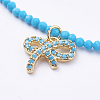 Brass Charm Bracelets BJEW-I247-20-A-2