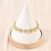 Brass Pave Cubic Zirconia Heart Tennis Bracelets for Women KK-CBA68DA-09G-02-1
