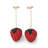 Zinc Alloy Rhinestone Stud Earrings EJEW-E314-01G-4