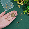 5Pcs Brass End Chains FIND-PH0028-50G-3