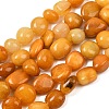 Natural Yellow Aventurine Beads Strands X-G-C257-02-2