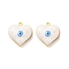 Brass Enamel Pendants KK-E075-03G-08-2