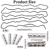 20Pcs Column Alloy Shoelace Buckle Connectors FIND-CY0001-95A-2