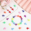 400Pcs Spray Painted Acrylic Beads ACRP-PA0001-05-4