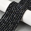 Natural Black Sapphire Beads Strands G-G259-C02-4x4mm-1