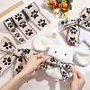 3Rolls 3 Styles Pet Theme Polyester Ribbons SRIB-ME0001-26-3