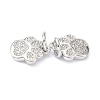 Brass Micro Pave Cubic Zirconia Charms LS-ZIRC-C022-22P-3