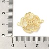 Brass Pave Glass Connector Charms KK-Z073-32G-01-3