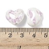 Glazed Porcelain Beads PORC-K003-04-4