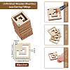 60Pcs Wood Pendants WOOD-FH0002-30A-2