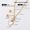 304 Stainless Steel Stud Heart Earrings & Pendant Necklaces Sets for Women ZF6190-4-1
