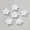 Baking Paint Handmade Lampwork Bead Cap LAMP-WH0009-21B-1
