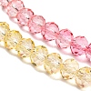 Transparent Painted Glass Beads Strands DGLA-A034-T8mm-A07-4