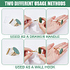 4 Bags Round Zinc Alloy Acrylic Drawer Pull Handles FIND-DR0001-85A-3