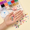 2928Pcs Geometry Polymer Clay & Acrylic & CCB Plastic & Shell Beads DIY-YW0002-88-8