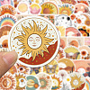 50Pcs PVC Self-Adhesive Stickers X-STIC-PW0013-012-3