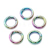 Zinc Alloy Ring Spring Gate Rings PALLOY-M194-01A-MC-1