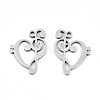 Non-Tarnish 201 Stainless Steel Pendants LS-STAS-S081-029-2