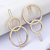 Alloy Hollow Geometric Hair Pin PHAR-N005-009G-5